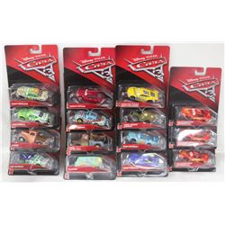 BOX OF 13 ASSORTED DISNEY PIXAR CARS 3 CARS.