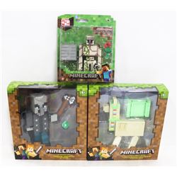 LOT OF ASSORTED MINECRAFT FIGURES.