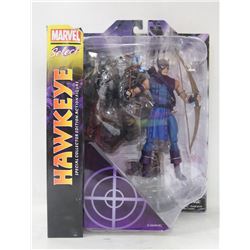 MARVEL SELECT HAWKEYE ACTION FIGURE.