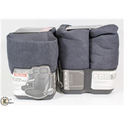 CASE OF 2 GREY RUGGED XL TRUCK SEAT COVERS