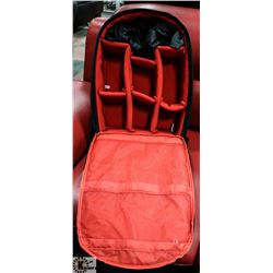 NEW G-RAPHY BLACK AND RED CAMERA STORAGE BACKPACK