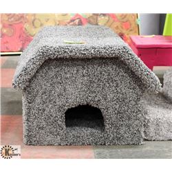 CAT HOUSE CARPET COVERED