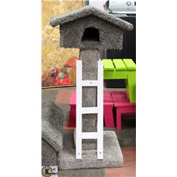 42" HIGH CAT TREE 2 TONED WITH LADDER