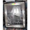 Image 1 : FRAMED ETCHED BROOKLYN BRIDGE ON MIRROR