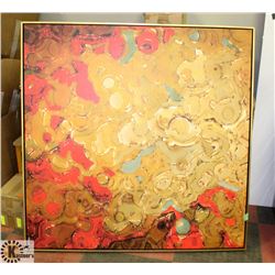 LARGE SHOWHOME FLORAL CANVAS ART-AS IS