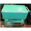 Image 1 : 1960'S SOLID WOOD TEA CART ON WHEELS WITH 2 FOLD