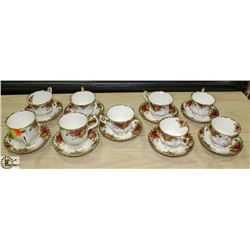 18 ROYAL ALBERT OLD COUNTRY ROSE CHINA INCL