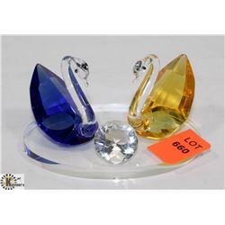 CRYSTAL SWAN ORNAMENT