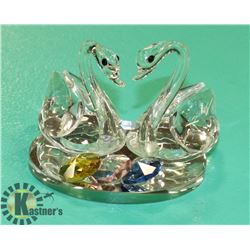 CRYSTAL SWAN ORNAMENT