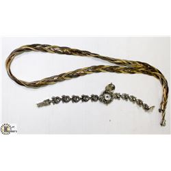 LADIES WATCH AND NECKLACE