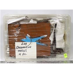 LOT OF DECORATIVE METAL 4 PC