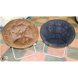2 ROUND CHAIRS