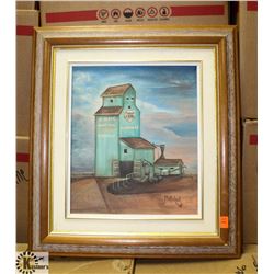 ALBERTA WHEAT POOL FRAMED PAINTING