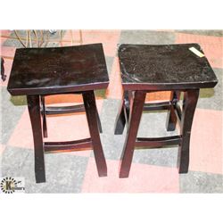 PAIR OF STOOLS