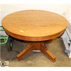 SOLID OAK TABLE, 44"X27"