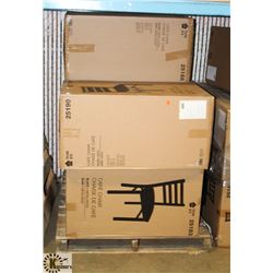 LOT OF 5 ASSORTED CAFE CHAIRS