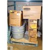 Image 1 : PALLET OF COMMERCIAL DOME TOPS, SIDE BINS,