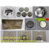 Image 1 : FEATURED 100 OZ SILVER BAR AND COINS / CURRENCY