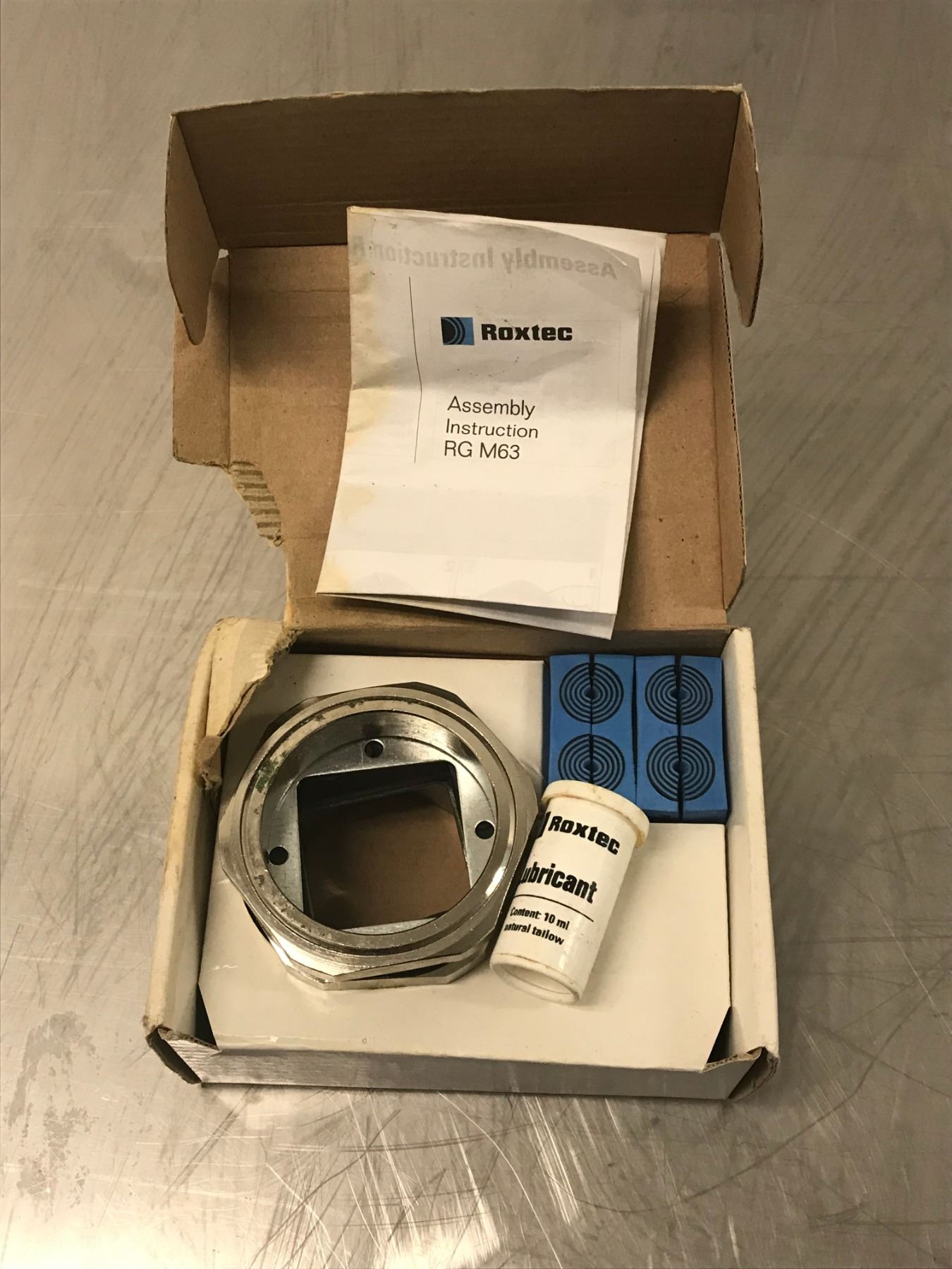 ROXTEC RG M63/4 CIRCULAR 4 GLAND KNOCK-OUT BULKHEAD CABLE ENTRY SEAL