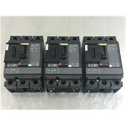 (3) SQUARE D #HJL26015  CIRCUIT BREAKER