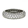 Image 6 : Tiffany & Co. Etoile Platinum 2.90 ctw E VVS1 4 Row Diamond Band Ring w/ Box