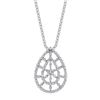 Image 1 : 14k White Gold 0.52CTW Diamond Pendant, (I1-I2/H-I)