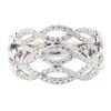 Image 2 : 0.70 ctw Diamond Ring - 18KT White Gold