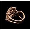 Image 3 : 14KT Rose Gold 0.86 ctw Diamond Ring