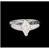 Image 2 : 1.16 ctw Diamond Ring - 14KT White Gold