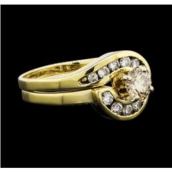 0.40 ctw Diamond Ring - 14KT Yellow Gold