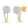 Image 1 : 14k Gold 0.18CTW Diamond Earrings, (I1-I2/G-H)