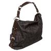 Image 8 : Prada Dark Gray Denim Canvas Embroidered Shoulder Bag