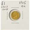 Image 1 : 1905 $1 Lewis and Clark Exposition Gold Coin