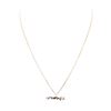 Image 2 : 0.10 ctw Diamond "crosbyLA" Pendant with Chain - 14KT Rose Gold