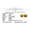 Image 3 : 10.86 ctw.Natural Round Cut Citrine Quartz Parcel of Two