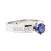 Image 1 : 1.76 ctw Sapphire And Diamond Ring - Platinum