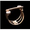 Image 4 : 0.68 ctw Diamond Ring - 14KT Rose Gold