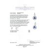 Image 3 : 6.85 ctw Tanzanite and Diamond Pendant - 14KT White Gold