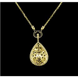 2.30 ctw Diamond Necklace - 14KT Yellow Gold