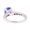 Image 3 : 2.06 ctw Blue Sapphire and Diamond Ring - Platinum