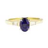 Image 2 : 1.22 ctw Sapphire and Diamond Ring - 14KT Yellow Gold