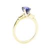 Image 4 : 1.22 ctw Sapphire and Diamond Ring - 14KT Yellow Gold