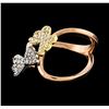 Image 1 : 0.32 ctw Diamond Ring - 14KT Tri-Tone Gold