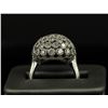 Image 2 : 2.50 ctw Diamond Flower Design Ring - 14KT White Gold