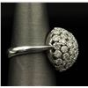 Image 4 : 2.50 ctw Diamond Flower Design Ring - 14KT White Gold