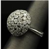 Image 8 : 2.50 ctw Diamond Flower Design Ring - 14KT White Gold