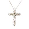 Image 2 : 1.85 ctw Diamond Pendant & Chain - 14KT White Gold