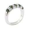 Image 4 : 1.04 ctw Green Tourmaline and Diamond Ring - 14KT White Gold