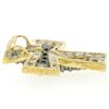 Image 4 : 14k Two Tone Gold 1.00 ctw Champagne & White Diamond Petite Cross Slide Pendant
