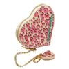 Image 1 : Louis Vuitton Pink Cream Cheetah Vernis Leather Heart Coin Wallet LTD